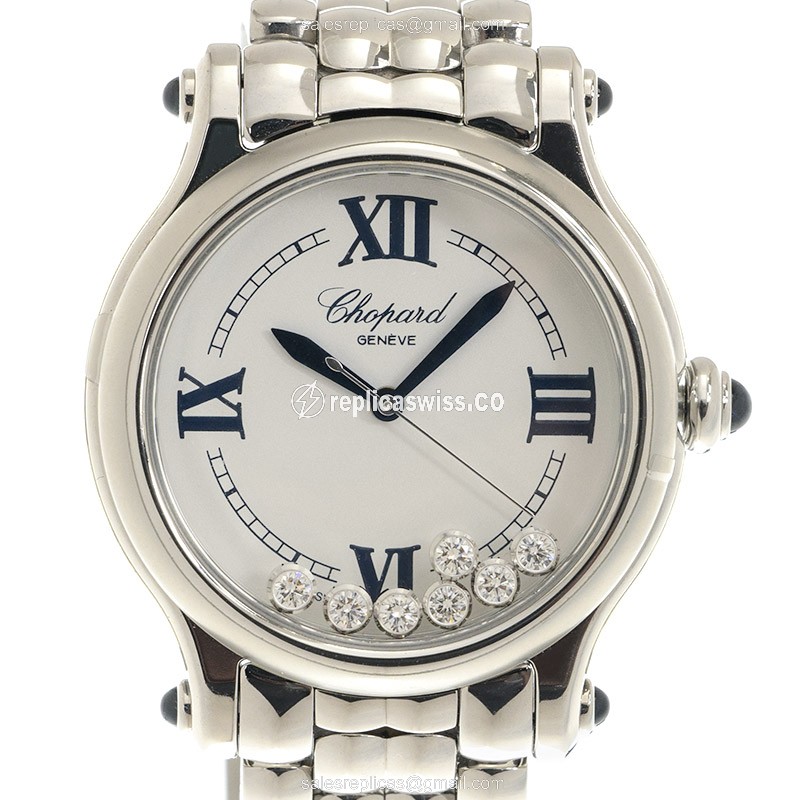 Chopard Happy Sport Replica - Automatic - Steel Case - Silver Dial - Silver Strap